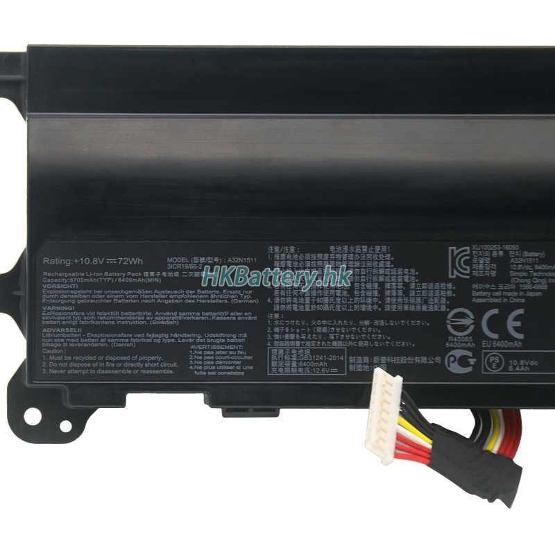 Asus華碩 G752VL-GC085T代用電池