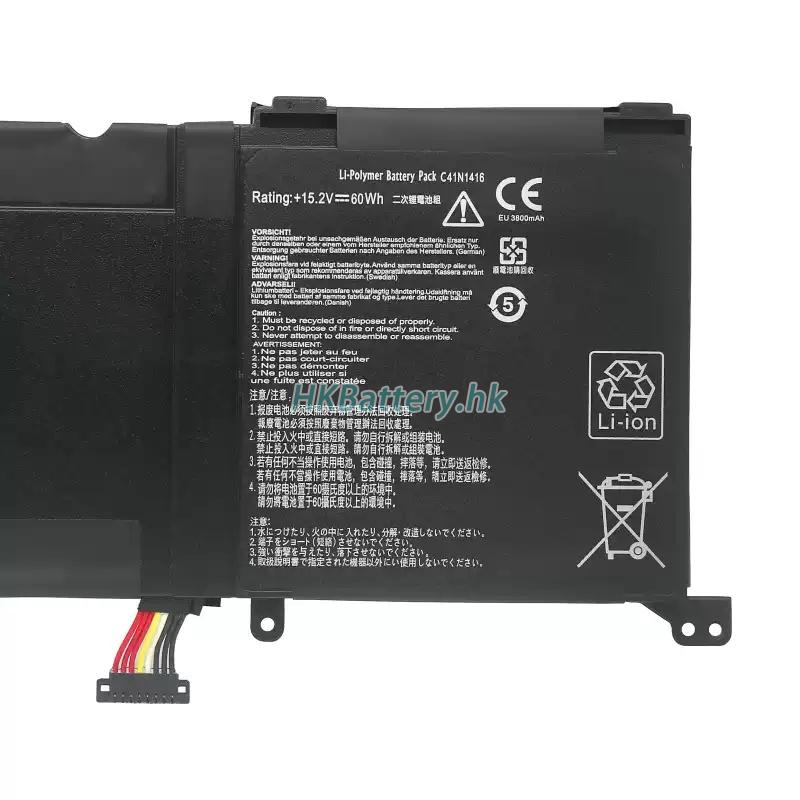 Asus華碩 ROG G501JW-CN2S1T代用電池