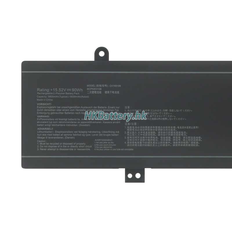 Asus華碩 ROG Zephyrus M16 GU604VI-M16.I94070代用電池