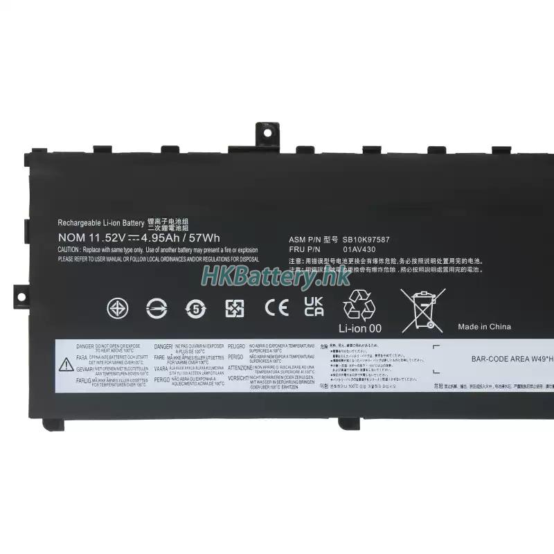Lenovo聯想 ThinkPad X1 Carbon 2018-20KHCTO1WW代用電池