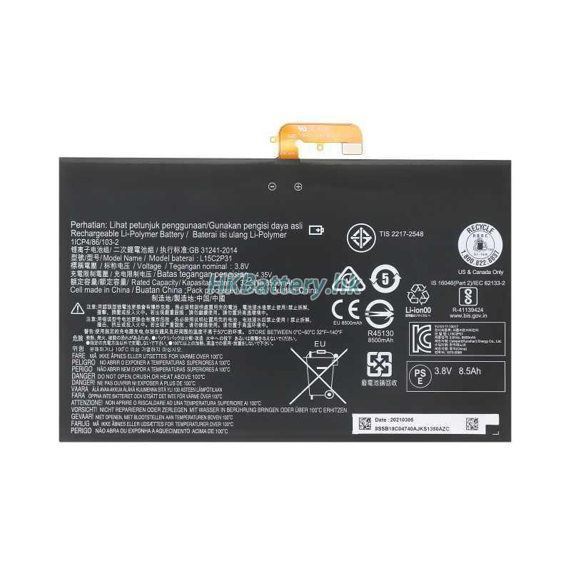 Lenovo聯想 Yoga Book Android YB1-X90F代用電池